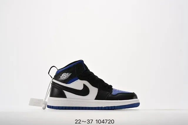 Nike Air Jordan 1 Black Royal Blue White chaussures de basketball 14