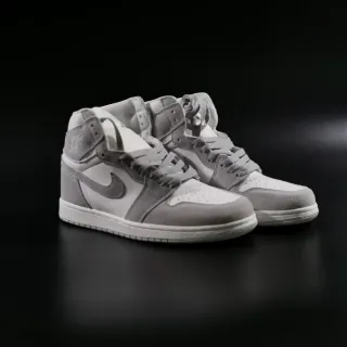Nike Air Jordan 1 ग्रे सूड हाई-टॉप बास्केटबॉल जूते
