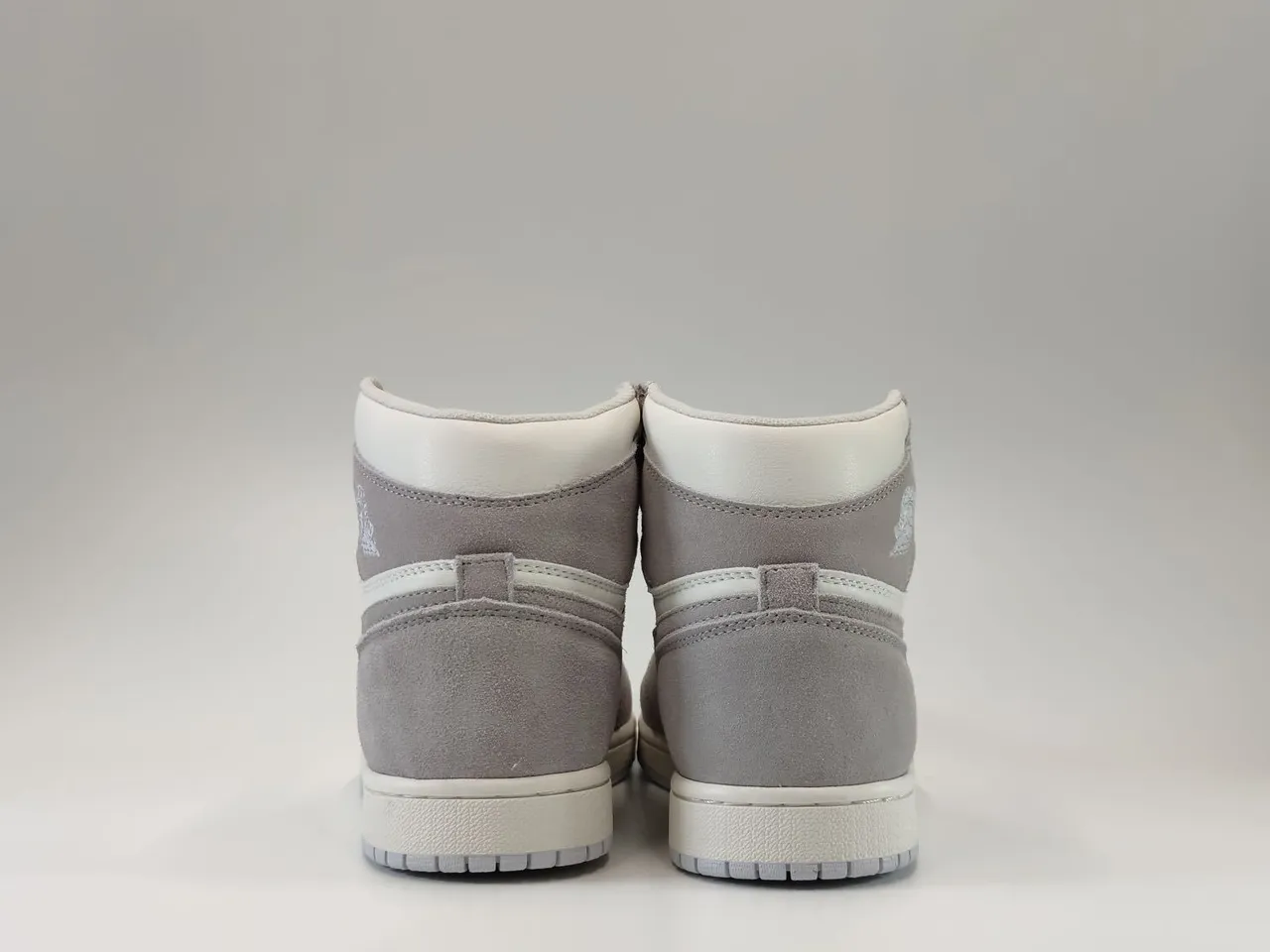 Nike Air Jordan 1 ग्रे सूड हाई-टॉप बास्केटबॉल जूते 6