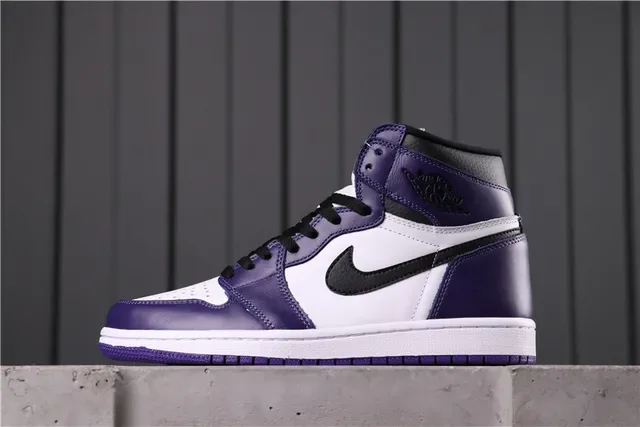 Nike Air Jordan 1 High Morado y Blanco Zapatillas de Baloncesto 5