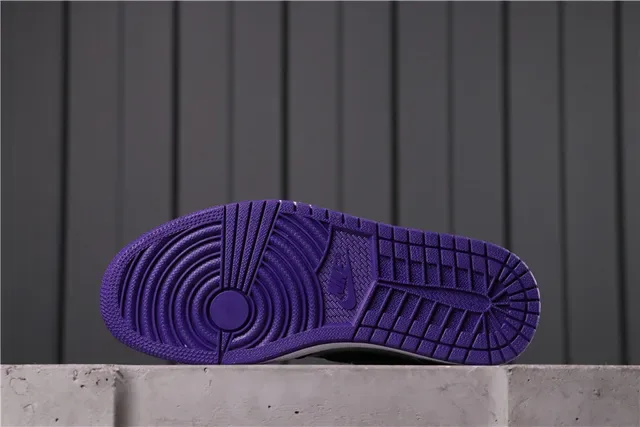 Nike Air Jordan 1 High Morado y Blanco Zapatillas de Baloncesto 7