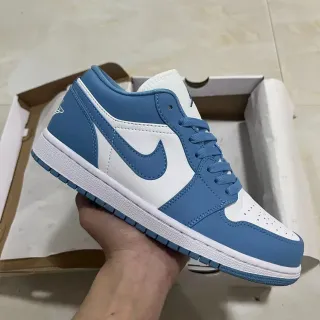 Nike Air Jordan 1 Low University Blue White tênis lifestyle