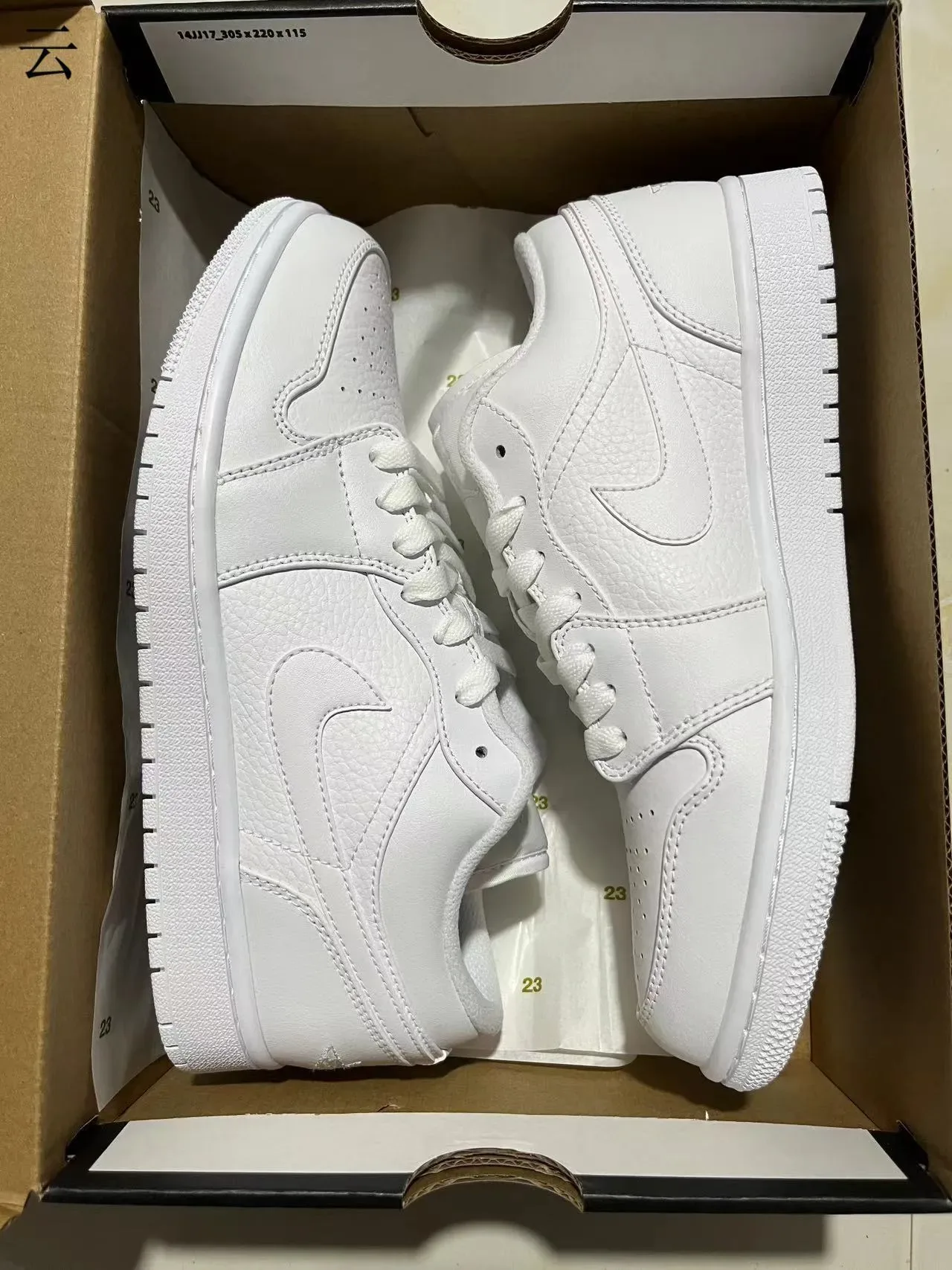 Nike Air Jordan 1 Low White Lifestyle Sneakers 11