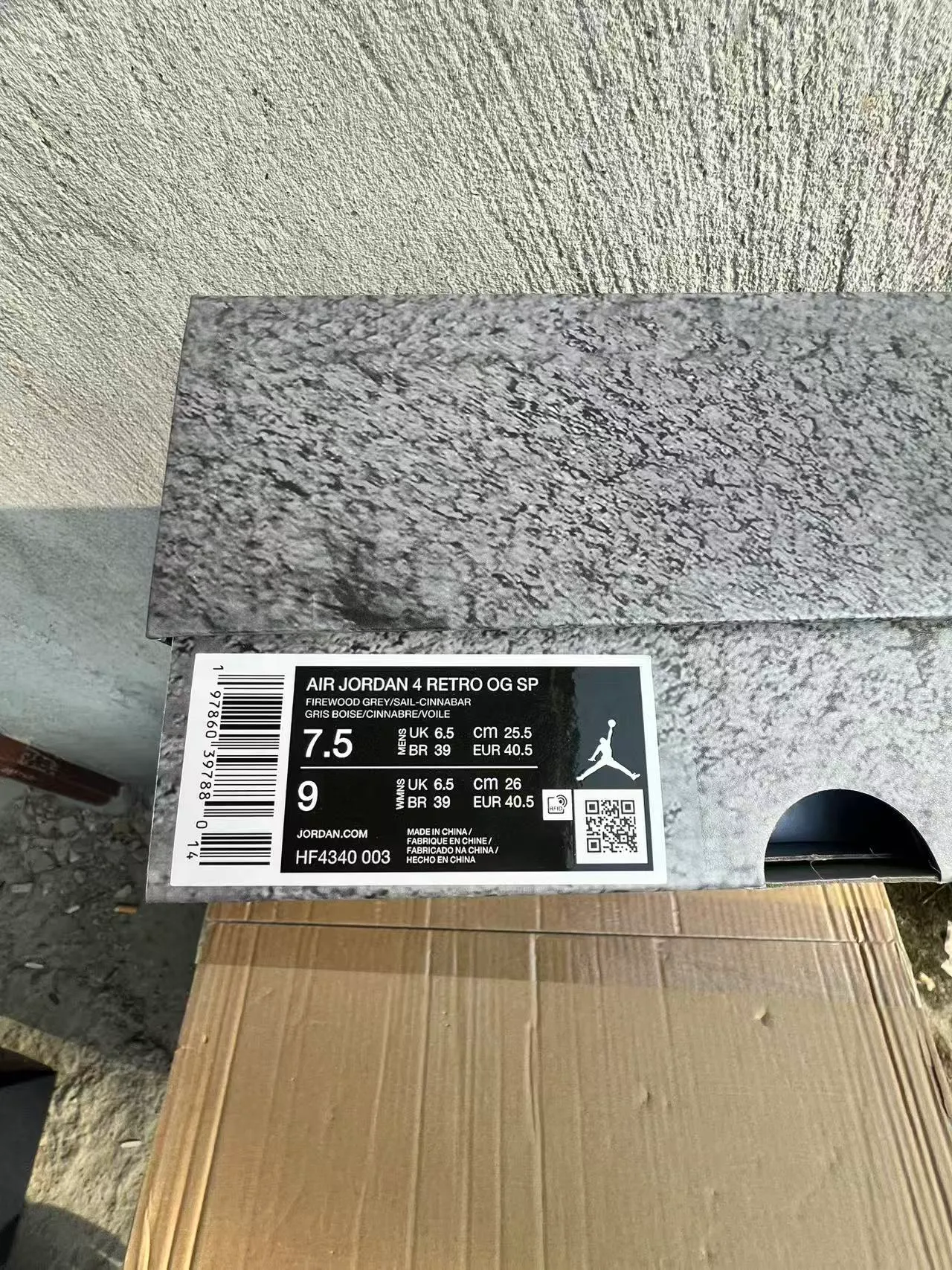 Nike Air Jordan 4 একরঙা ধূসর বাস্কেটবল জুতো 10
