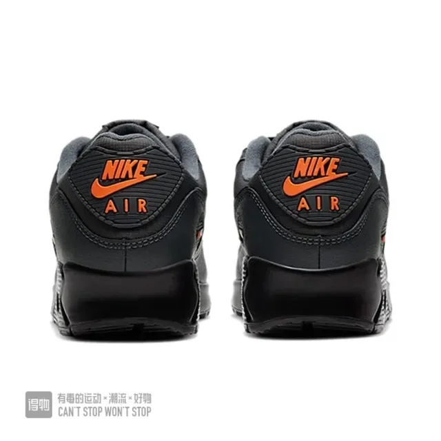 Nike Air Max 90 Black Orange Lifestyle Sneakers 2
