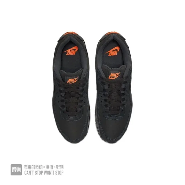 Nike Air Max 90 Black Orange Lifestyle Sneakers 3