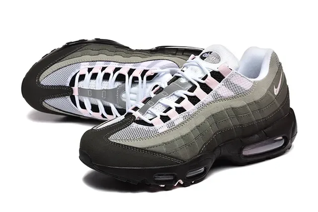 Nike Air Max 95 Olive Green and White Lifestyle Sneakers 22