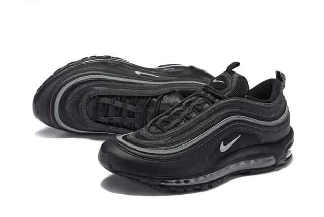 Nike Air Max 97 Black Silver Lifestyle Sneakers 4