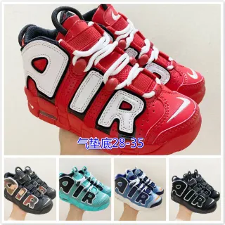 Nike Air More Uptempo लाल सफेद काला बास्केटबॉल जूते