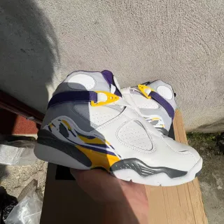Nike Air More Uptempo Zapatos de Baloncesto Blanco Morado Amarillo Gris