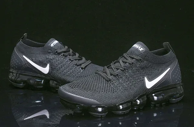 Nike Air VaporMax Black and White Lifestyle Sneakers 15