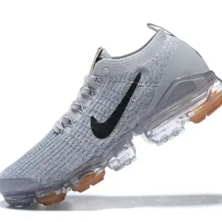 Nike Air VaporMax Flyknit رمادي أسود شفاف حذاء أسلوب حياة