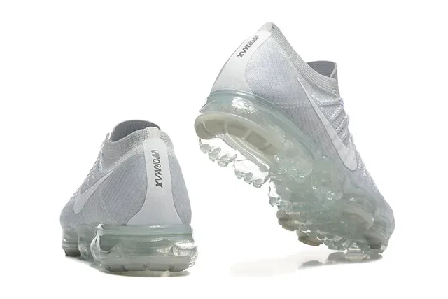 Nike Air VaporMax Light Gray Flyknit Lifestyle Sneakers 2