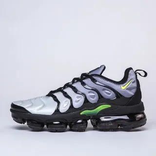 Nike Air VaporMax Plus Silver Black Neon Green حذاء أسلوب حياة رياضي