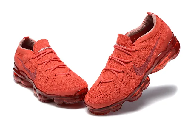 Nike Air VaporMax Red Flyknit Chaussures de course 2