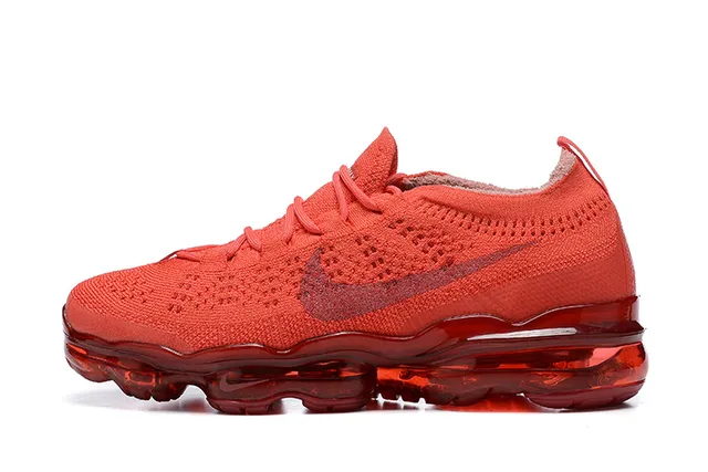 Nike Air VaporMax Red Flyknit Chaussures de course 4
