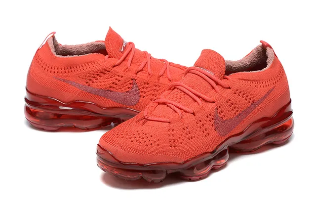 Nike Air VaporMax Red Flyknit Chaussures de course 5