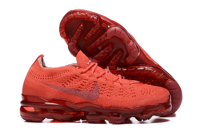 Nike Air VaporMax Red Flyknit Chaussures de course 6