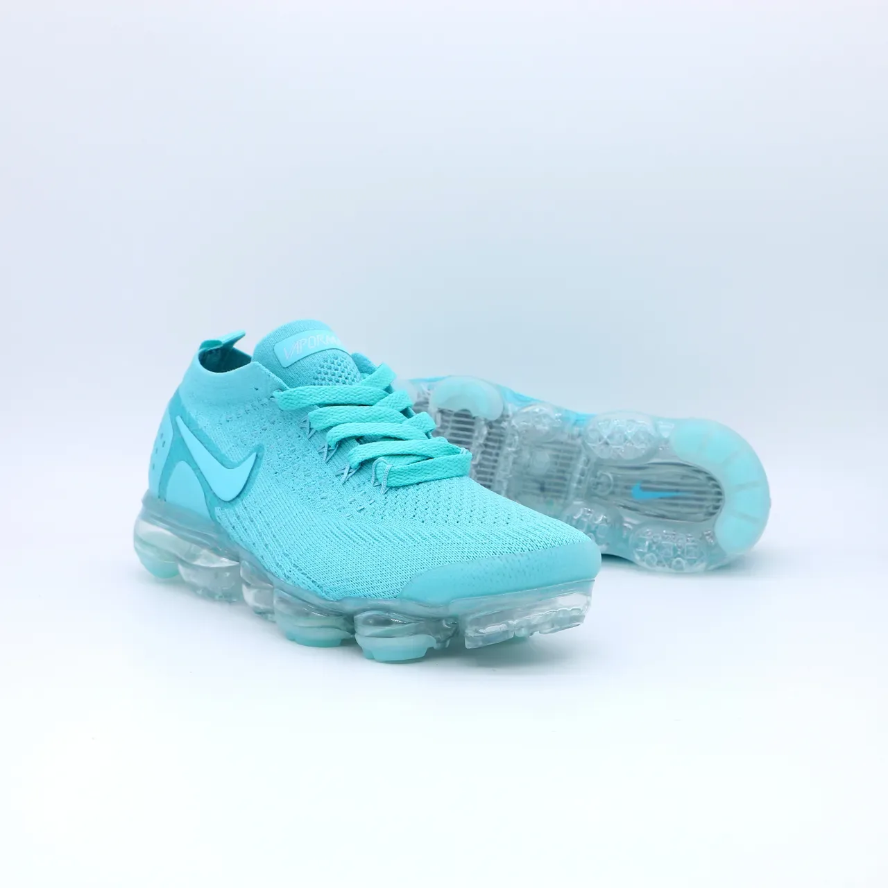 Nike Air VaporMax Turquoise Flyknit Running Shoes 8