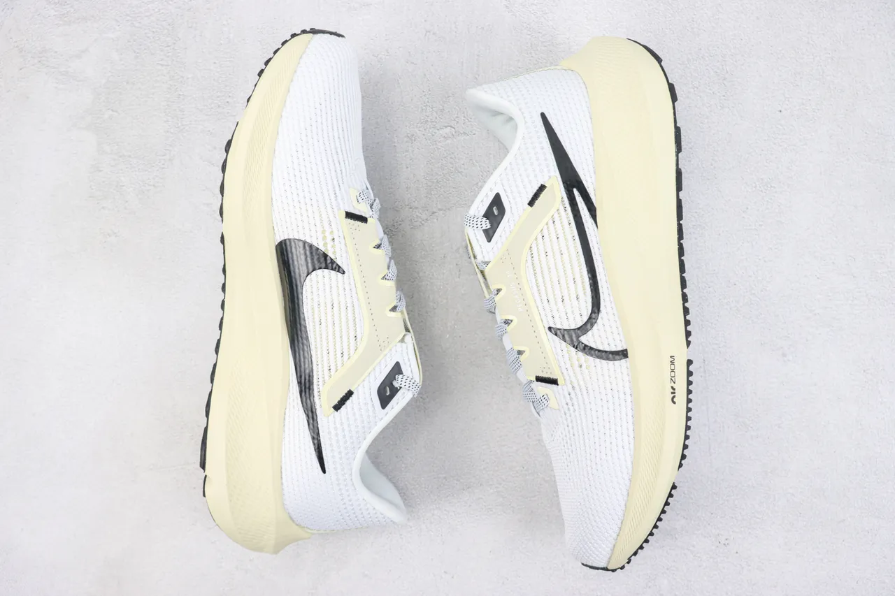 Nike Air Zoom Pegasus 40 সাদা ক্রিম কালো রানিং শু 2