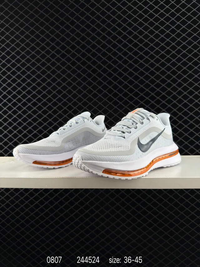 Nike Air Zoom Pegasus Premium হালকা ধূসর এবং কমলা রানিং শু 3