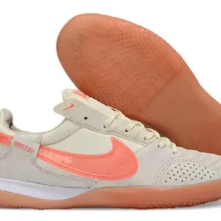 Nike Chaussures de Football Intérieur Basse en Suède Beige Orange