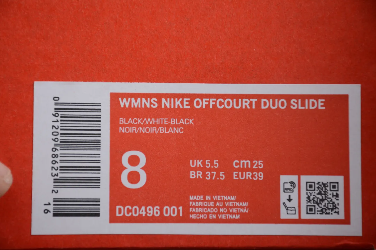 Nike Benassi JDI Black White Logo Slippers 2