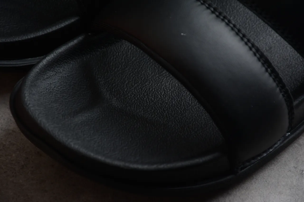 Nike Benassi JDI Black White Logo Slippers 7