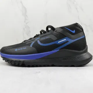 Nike Tênis De Corrida Preto Azul Malha E Sintético Superior Com Listras De Acentos