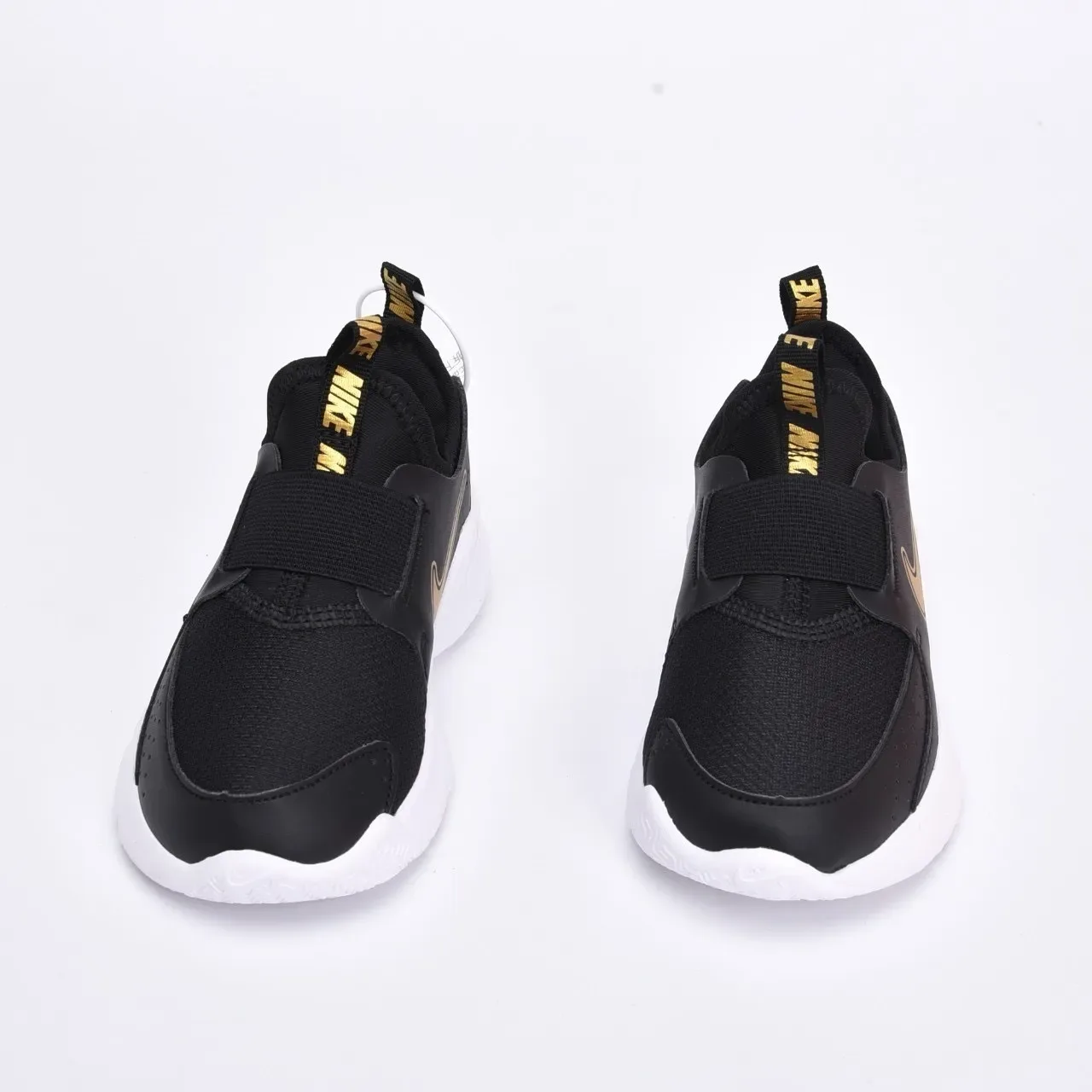 Nike Black Gold Slip-On Perforated Mesh Lifestyle Sneakers 13