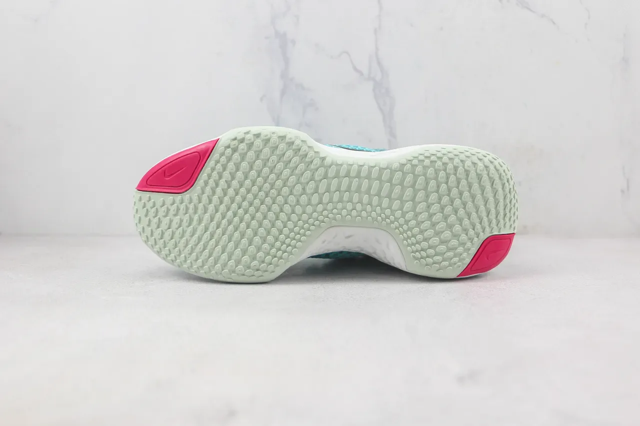 Nike Blue Pink Knit Upper ZoomX Midsole Running Shoes 8