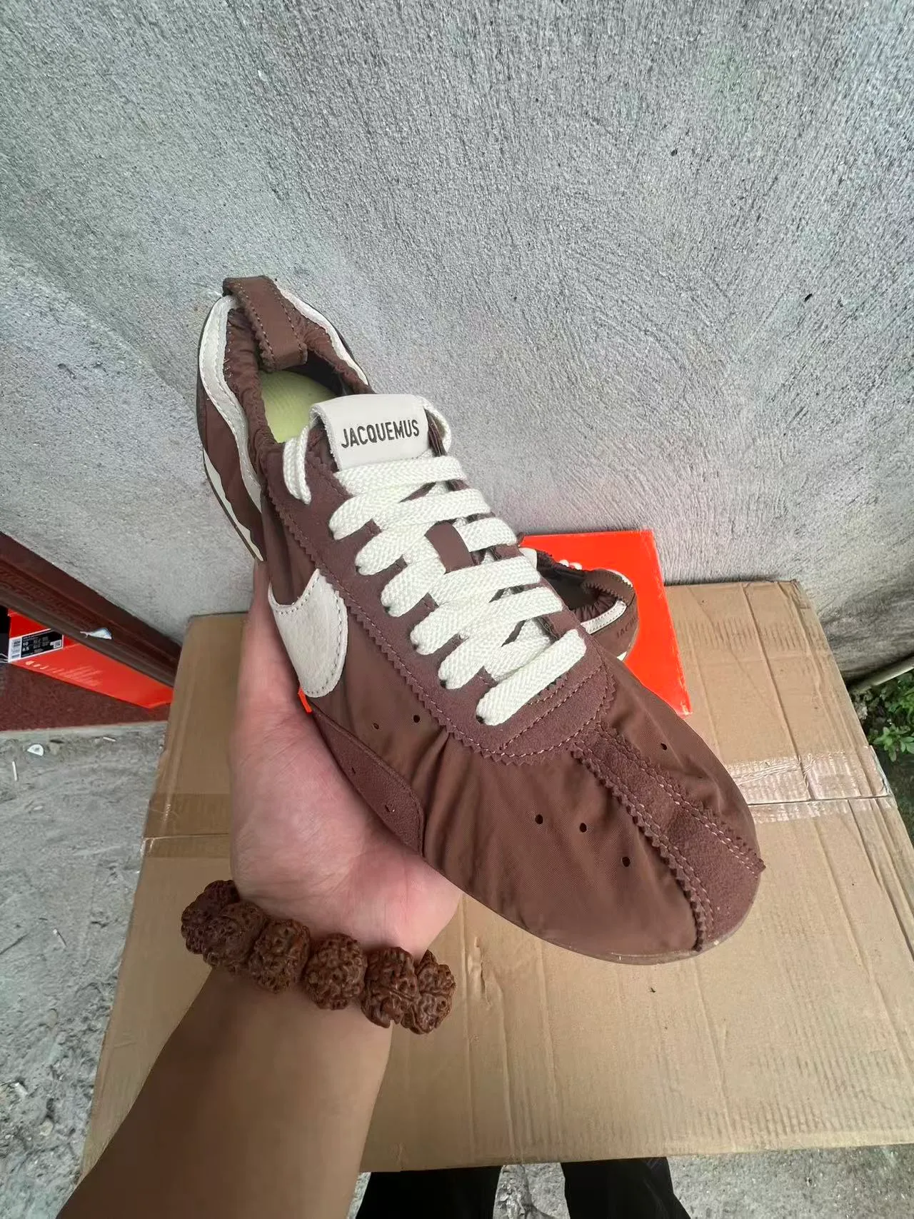 Nike Brown and White Lifestyle Sneaker 2