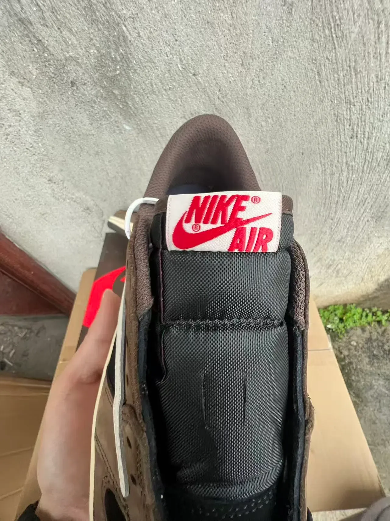 Nike Brown Black Deconstructed Suede-and-Leather Upper Lifestyle Sneakers 4