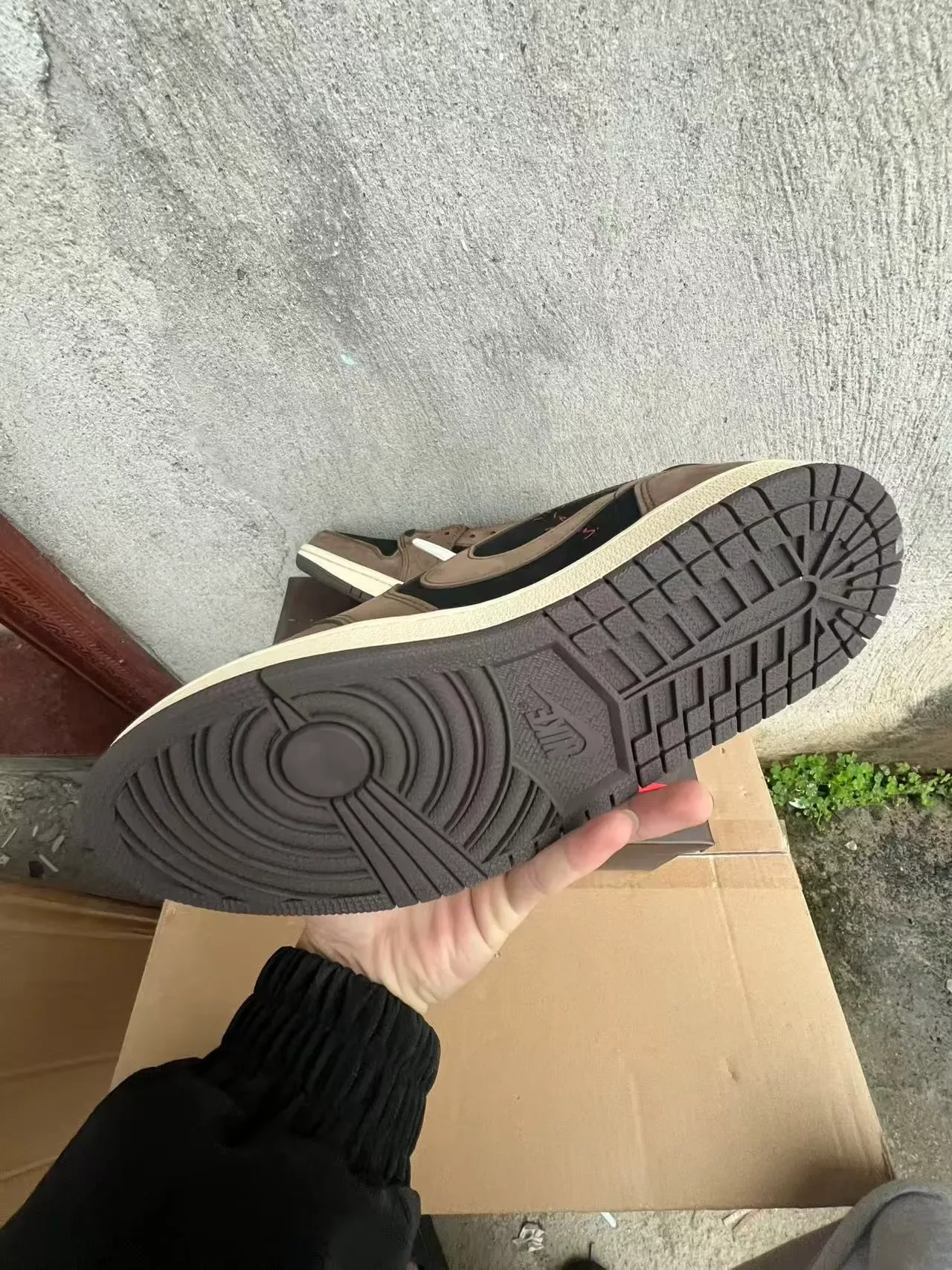 Nike Brown Black Deconstructed Suede-and-Leather Upper Lifestyle Sneakers 6