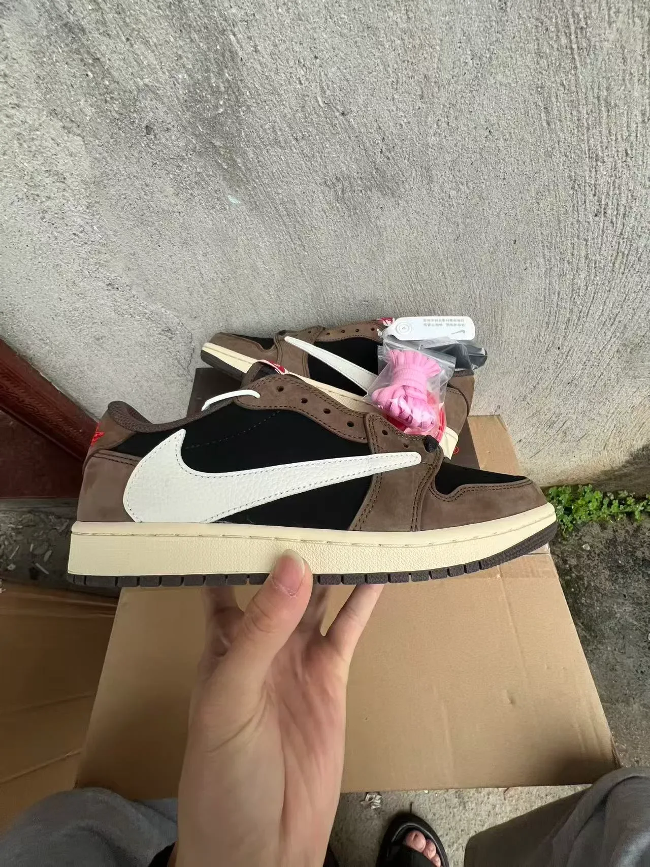 Nike Brown Black Deconstructed Suede-and-Leather Upper Lifestyle Sneakers 7