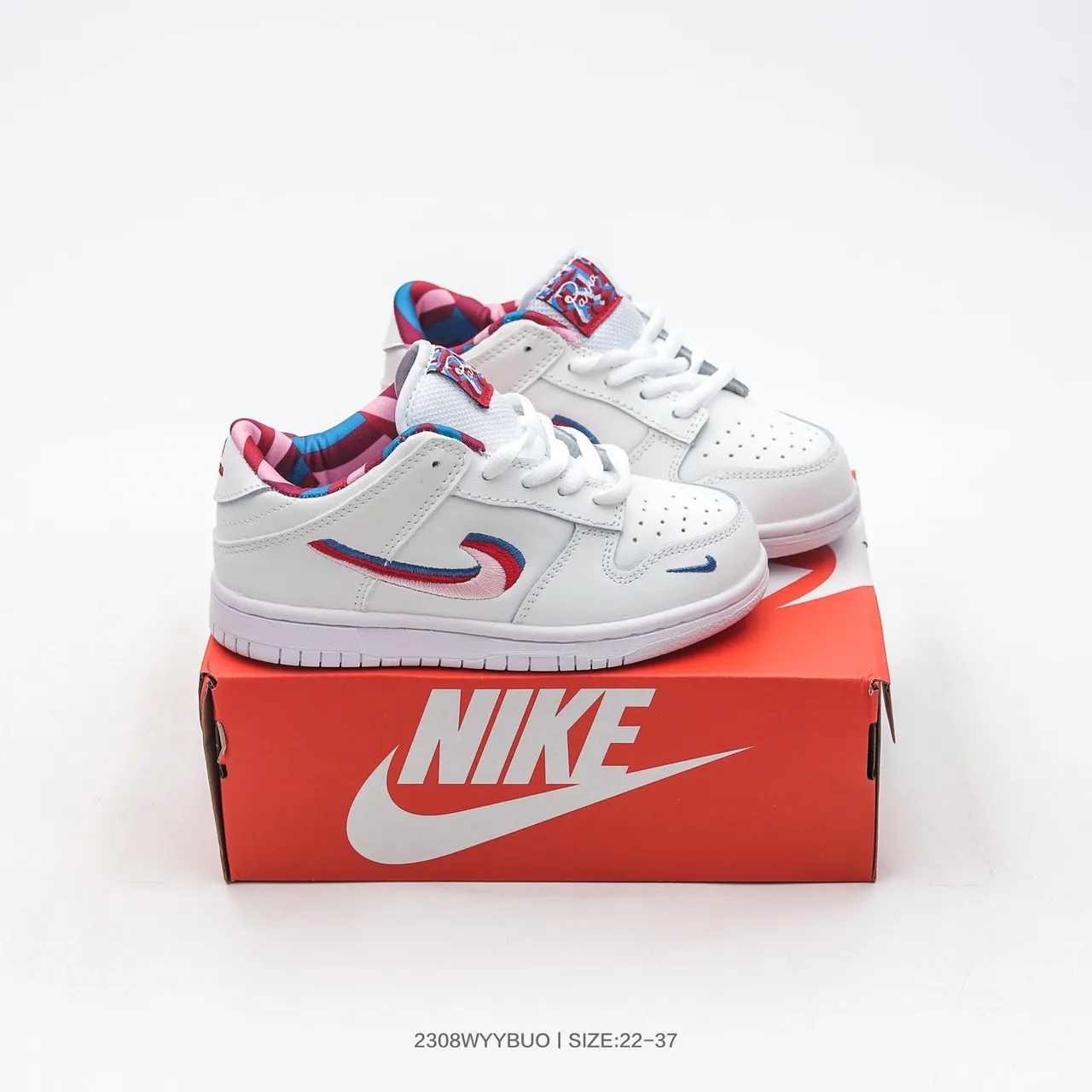 Nike Dunk Low Beige Noir Bleu Clair Chaussures de Skateboard 8