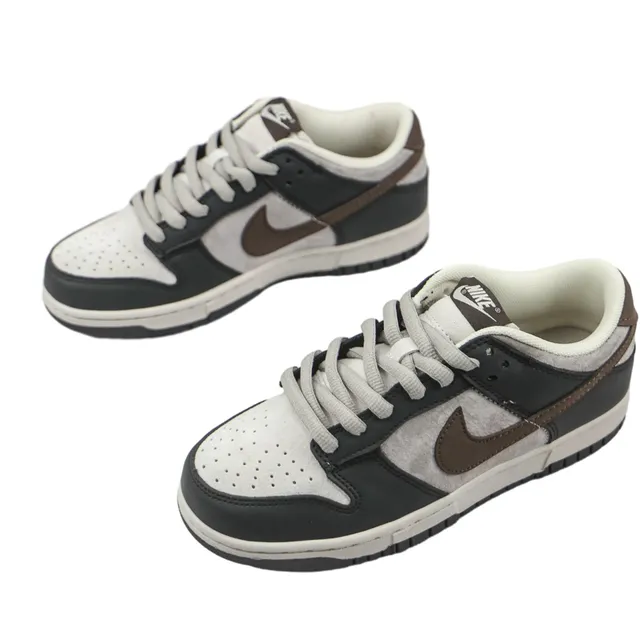 Nike Dunk Low Black Gray Brown Skateboard Shoes 8