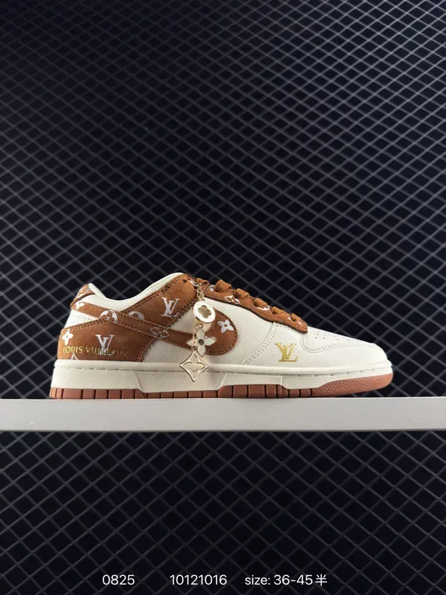 Nike Dunk Low Monogram Suede Lifestyle Sneakers 6