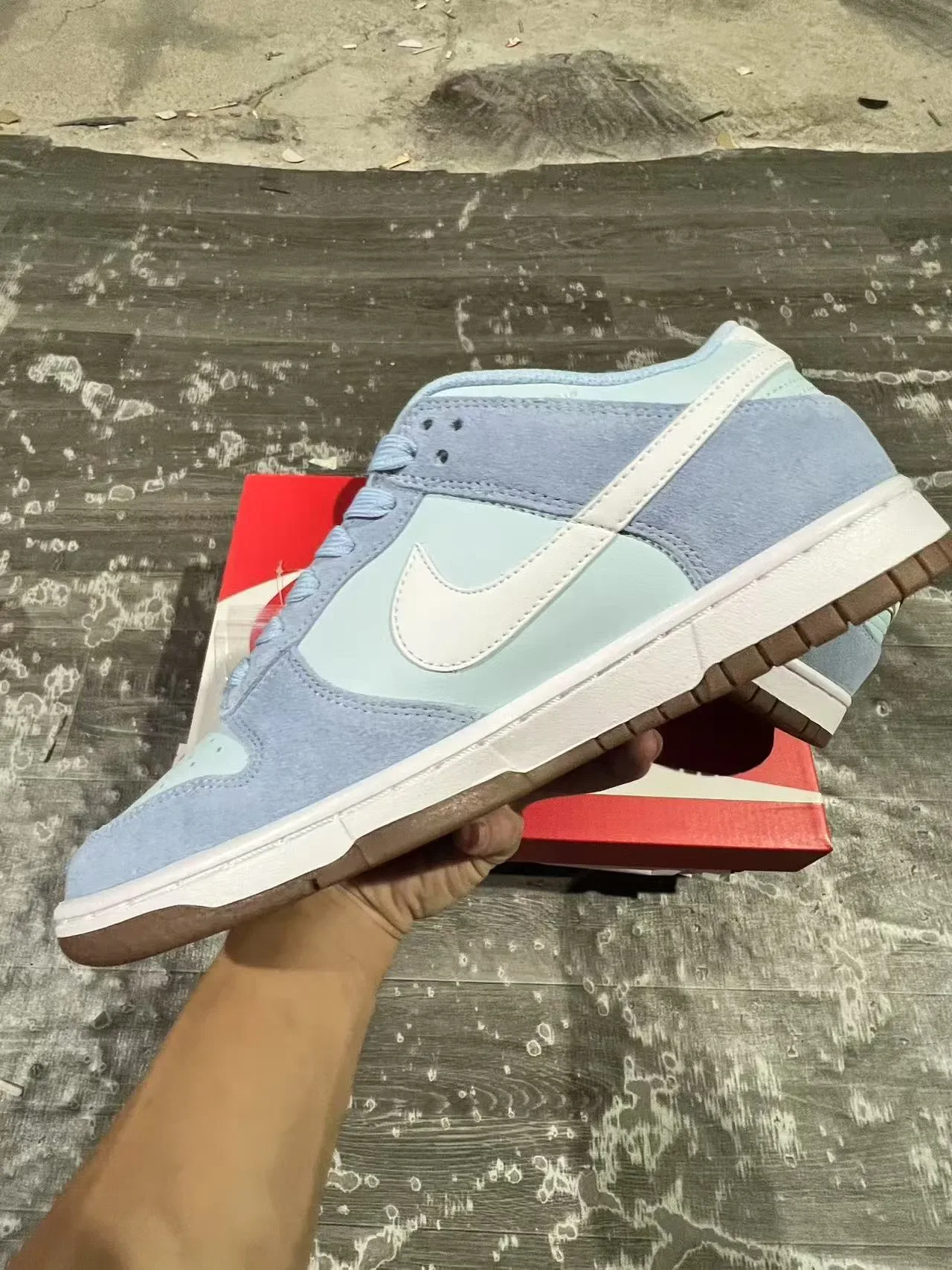 নাইক ডাঙ্ক লো Pastel Blue Mint সুয়েড লাইফস্টাইল স্নিকার্স 4