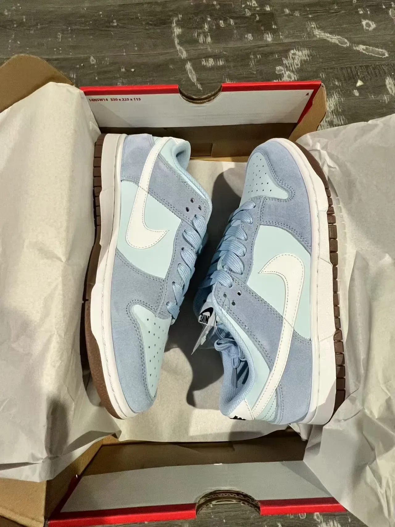 নাইক ডাঙ্ক লো Pastel Blue Mint সুয়েড লাইফস্টাইল স্নিকার্স 8