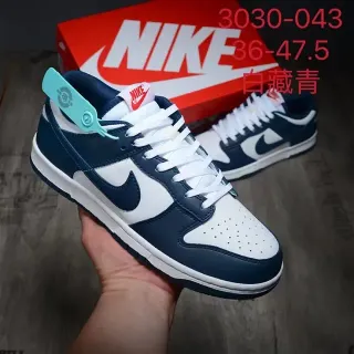 Nike Dunk Low أبيض بحري حذاء أسلوب حياة