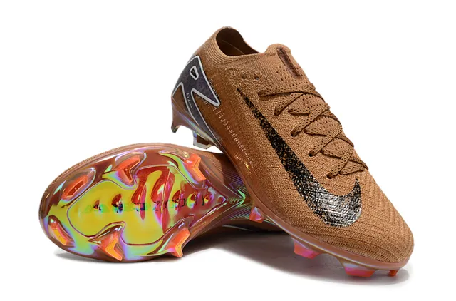 Nike Botas de Futebol Marrom Iridescent Firm-Ground Sapatos de Futebol 4