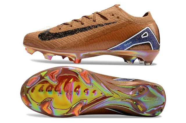 Nike Botas de Futebol Marrom Iridescent Firm-Ground Sapatos de Futebol 6