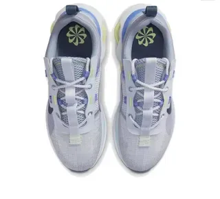 Nike Gris Jaune Maille Supérieure Air Cushioning Visible Chaussures de course 2