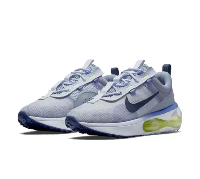 Nike Gris Jaune Maille Supérieure Air Cushioning Visible Chaussures de course 3
