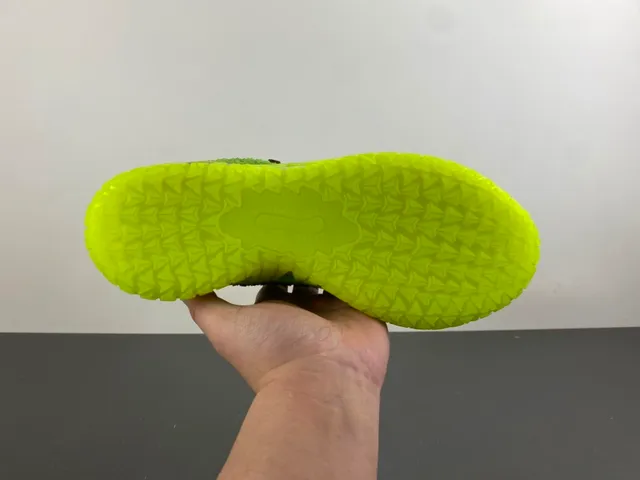 Nike Green Yellow Knit Upper Gradient Basketball Shoes 9