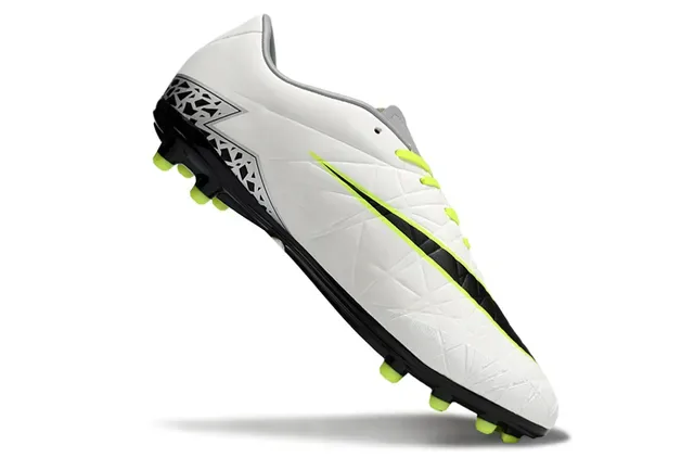 Nike Hypervenom White Black Neon Yellow Firm-Ground Soccer Shoes 2