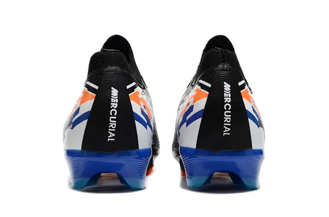 Nike Mercurial Black Blue Orange Pixel Firm-Ground chaussures de football 4