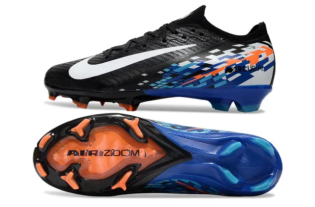 Nike Mercurial Black Blue Orange Pixel Firm-Ground chaussures de football 5