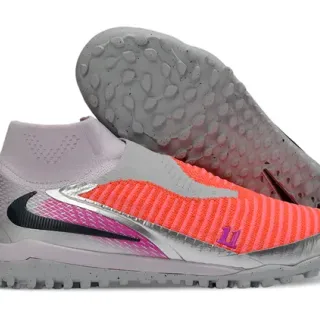 Nike Mercurial Superfly Turf Laranja Lavanda Prateado Sapatos de Futebol Turf